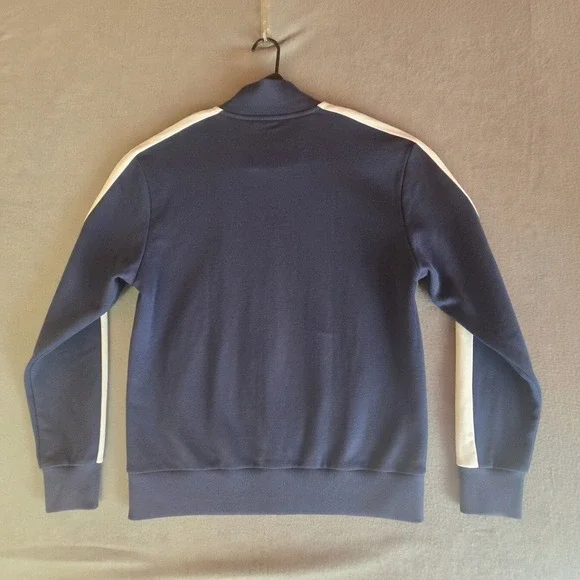 Sergio Tacchini Mens XXL Navy Blue Full Zip Sweatshirt French Terry Sportswear - Picture 2 of 16